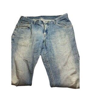 Lee Dungarees Carpenter Jeans Mens 36x30 Blue Utility Workwear Loose Fit Denim